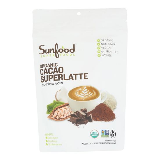 Sunfood - Superlatte Og2 Cacao - EA of 1-6 OZ