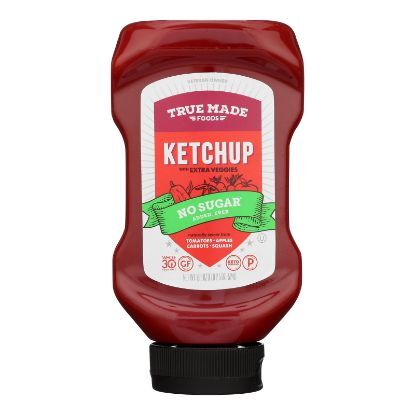 True Made Foods - Ketchup Sqz Btl No Sugar - CS of 6-18.5 OZ
