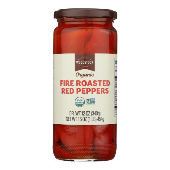Woodstock - Peppers Og2 Roasted Red - CS of 12-16 OZ