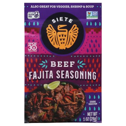 Siete - Seasoning Beef Fajita - CS of 12-1 OZ