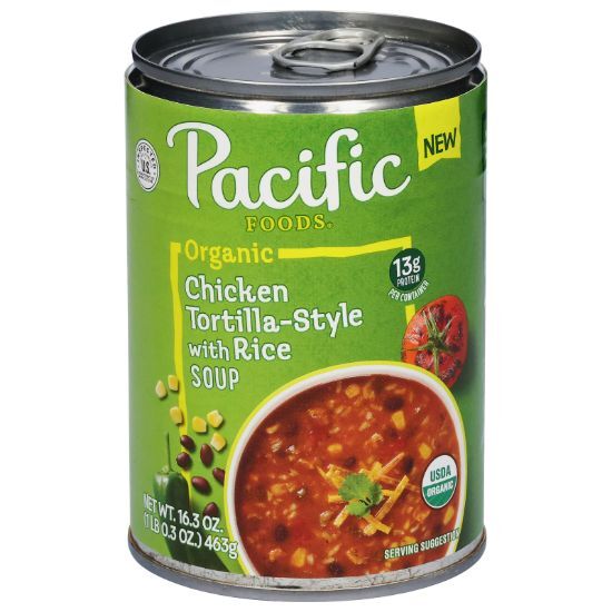 Pacific Foods - Soup Og2 Chk Tort Rice - CS of 12-16.3 OZ