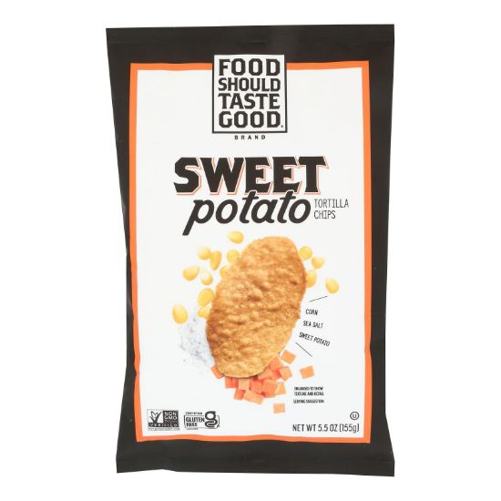 Food Should Taste Good - Tortilla Chips Swt Potato - CS of 12-5.5 OZ