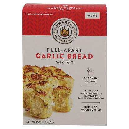 King Arthur Baking Company - Mix Kit Garlic Bread - CS of 6-15.25 OZ