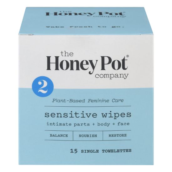 The Honey Pot - Wipes Intimate Snstve Ind - EA of 1-15 CT