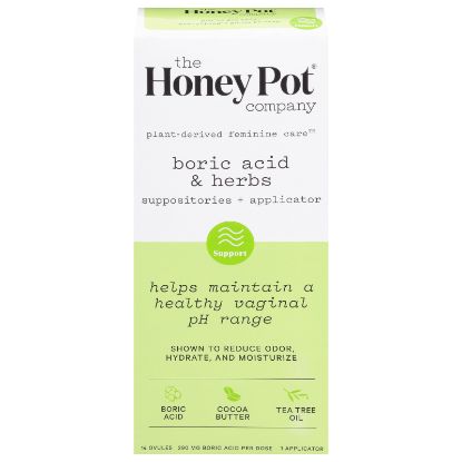 The Honey Pot - Suppositories Herbal 7day - EA of 1-14 CT