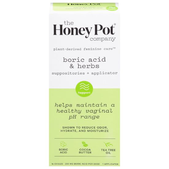 The Honey Pot - Suppositories Herbal 7day - EA of 1-14 CT