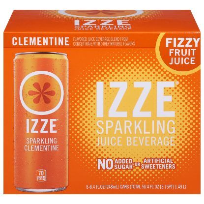Izze - Can Sparkling Clementine - CS of 4-6/8.4 FZ