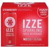 Izze - Can Sparkling Strawberry - CS of 4-6/8.4 FZ