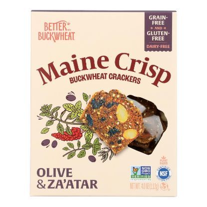 Better With Buckwheat - Crackers Olive Zaatar - CS of 10-4 OZ