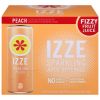 Izze - Can Sparkling Peach - CS of 4-6/8.4 FZ