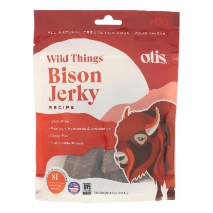 Wild Things - Dog Treat Jerky Bison - CS of 6-4 OZ