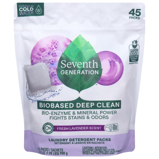 Seventh Generation - Lndry Pack Lavendr - CS of 8-45 CT