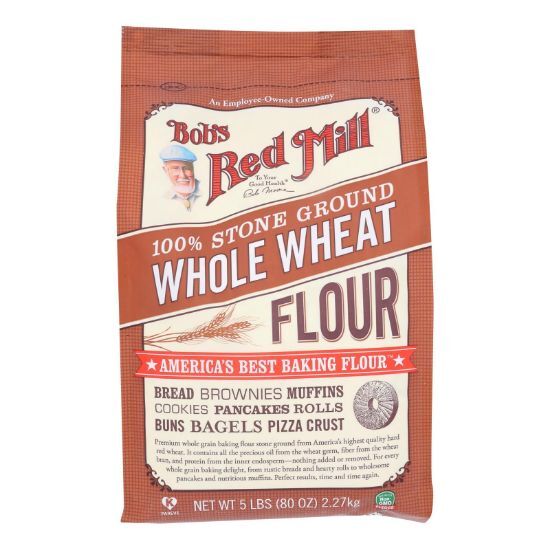 Bob's Red Mill - Flour Whole Wheat - CS of 8-5 LB