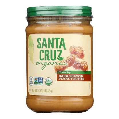 Santa Cruz Organic - Pbtr Og2 Dk Roast Crunchy - CS of 12-16 OZ