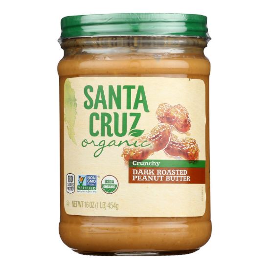 Santa Cruz Organic - Pbtr Og2 Dk Roast Crunchy - CS of 12-16 OZ