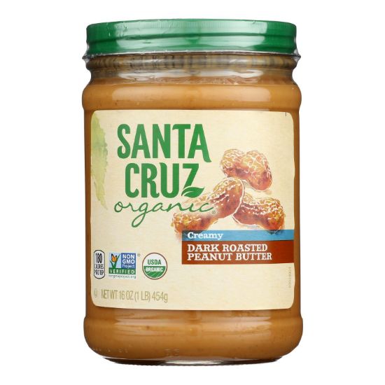 Santa Cruz Organic - Pbtr Og2 Dk Roast Creamy - CS of 12-16 OZ