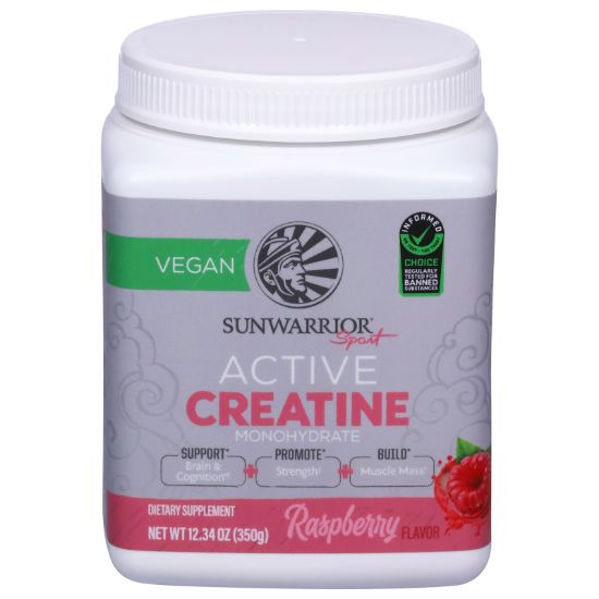Sunwarrior - Actv Creatine Raspberry - EA of 1-12.34 OZ
