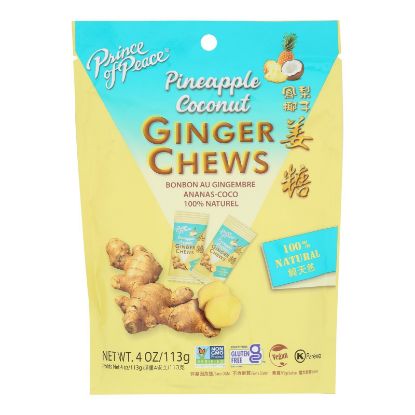 Prince Of Peace - Ginger Chews Pineap Cnut - EA of 1-4 OZ