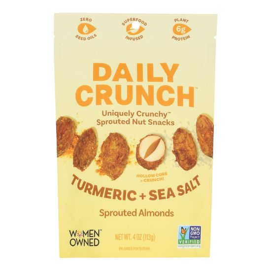 Daily Crunch - Spr Alm Turmeric Sea Salt - CS of 6-4 OZ