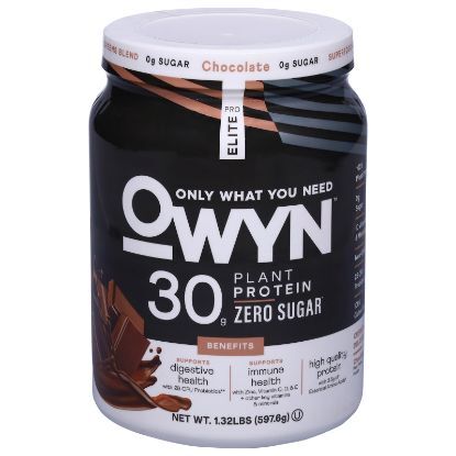 Owyn-only What You Need - Protein Pwdr Elite Choc - CS of 3-1.32 LB
