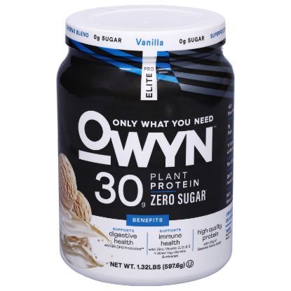 Owyn-only What You Need - Protein Pwdr Elite Vanila - CS of 3-1.32 LB