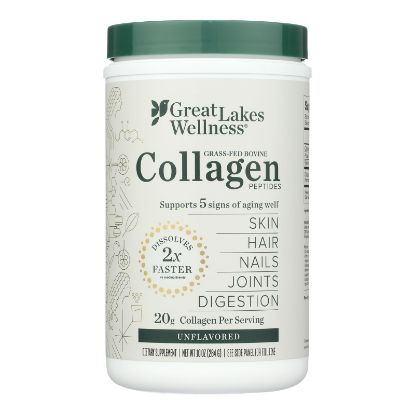 Great Lakes Wellness - Collagen Peptides Unflvrd - EA of 1-10 OZ