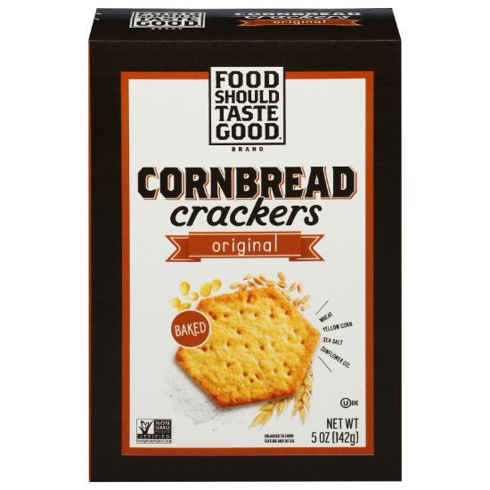 Food Should Taste Good - Crackers Crnbrd Bkd Orig - CS of 6-5 OZ