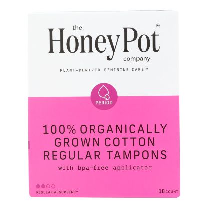 The Honey Pot - Tampon Reg Plst App Uscnt - EA of 1-18 CT