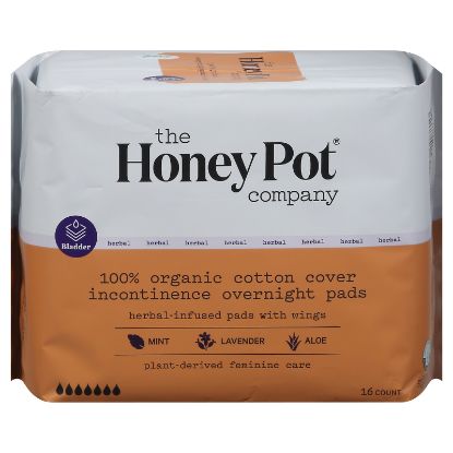 The Honey Pot - Pad Incont Herbal Ovrnt - EA of 1-16 CT
