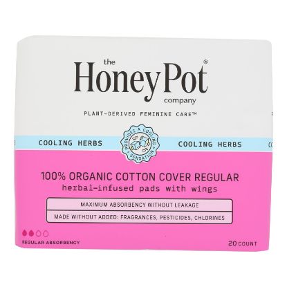 The Honey Pot - Menstraul Pads Reg Herbal - EA of 1-20 CT