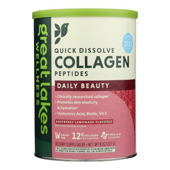 Great Lakes Wellness - Collagen Peptds Rasp Lem - EA of 1-8 OZ