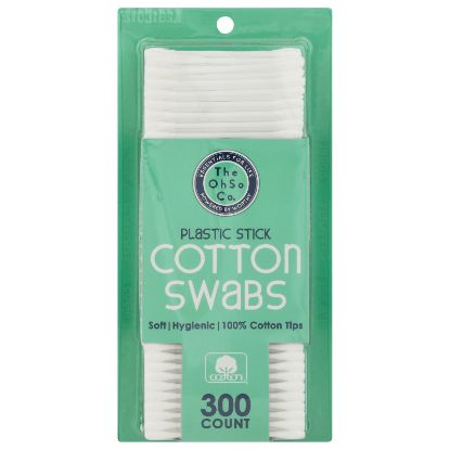 The Ohso Co - Cotton Swabs Plastic Stk - CS of 32-300 CT