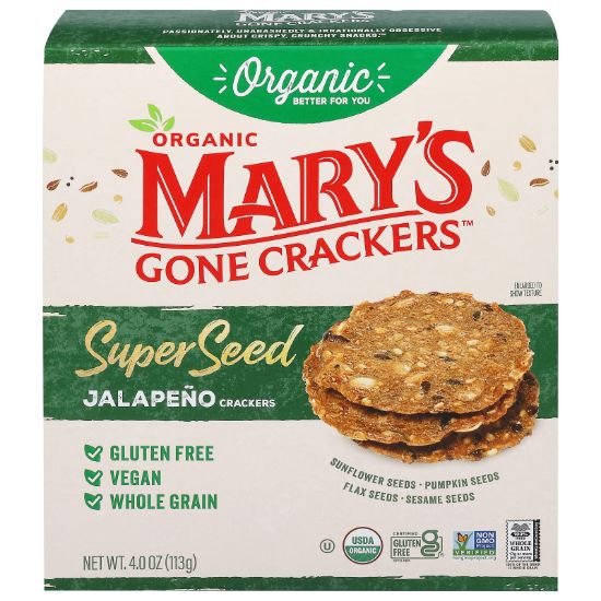 Mary's Gone Crackers - Crckr Og2 Spr Sd Jalap - CS of 6-4 OZ