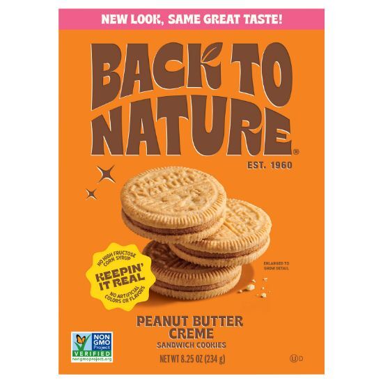Back To Nature - Cookies Sndwch Peanut Btr - CS of 6-8.25 OZ