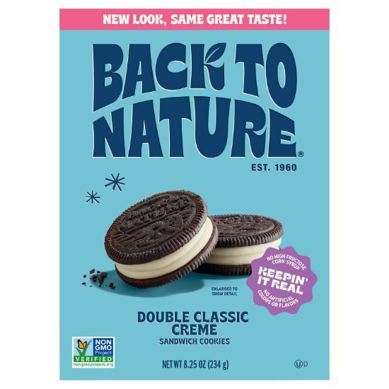 Back To Nature - Cookies Dbl Crm Clsc Sndw - CS of 6-8.25 OZ