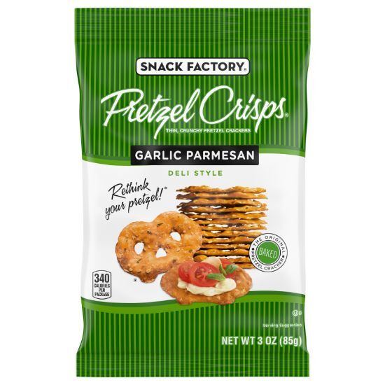 Pretzel Crisps - Pretzel Crisp Garlic Parm - CS of 8-3 OZ