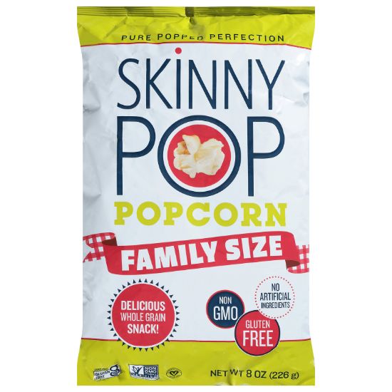 Skinnypop Popcorn - Popcorn Family Size - CS of 6-8 OZ
