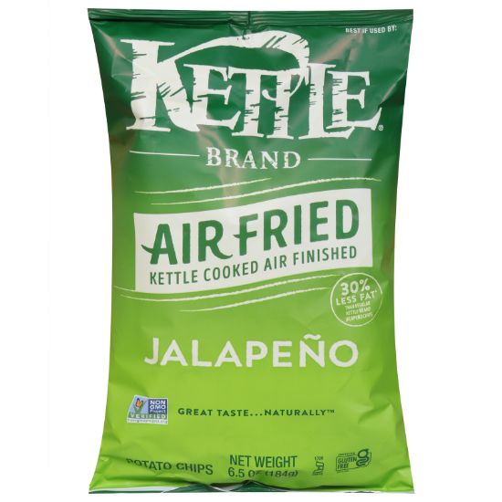 Kettle Brand - Potato Chips Jalapeno - CS of 12-6.5 OZ