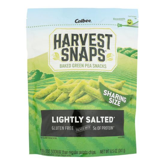 Harvest Snaps - Crisps Grn Pea Lghtly Slt - CS of 6-8.5 OZ