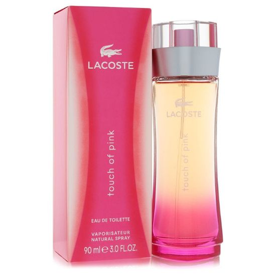 Touch of Pink by Lacoste Eau De Toilette Spray 3 oz for Women