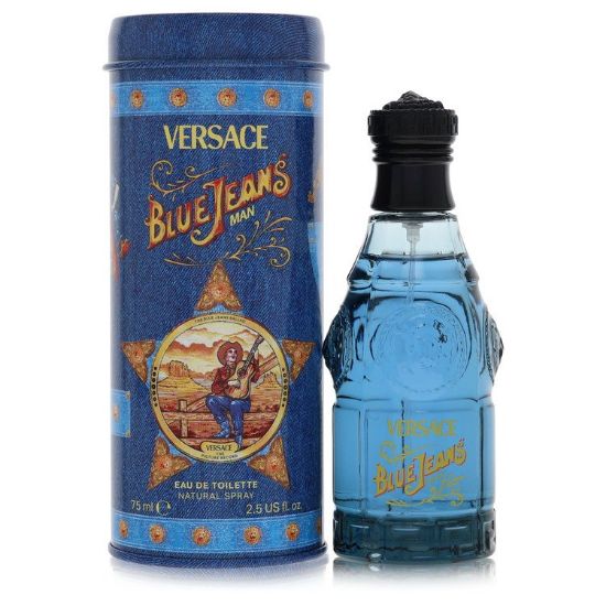 Blue Jeans by Versace Eau De Toilette Spray (New Packaging) 2.5 oz for Men