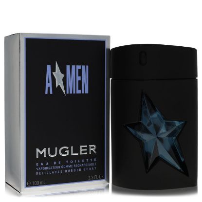 Angel by Thierry Mugler Eau De Toilette Spray Refillable (Rubber) 3.4 oz for Men
