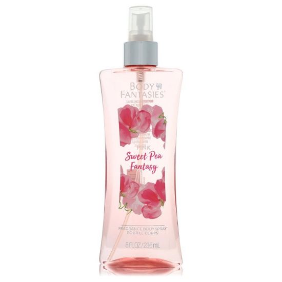 Body Fantasies Signature Pink Sweet Pea Fantasy by Parfums De Coeur Body Spray 8 oz for Women