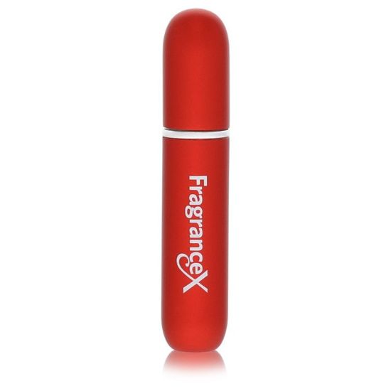 Travel Perfume Bottle by FragranceX Mini Travel Refillable Spray with Cap Refills from Any Fragrance Bottle (Maroon) .135 oz for Men
