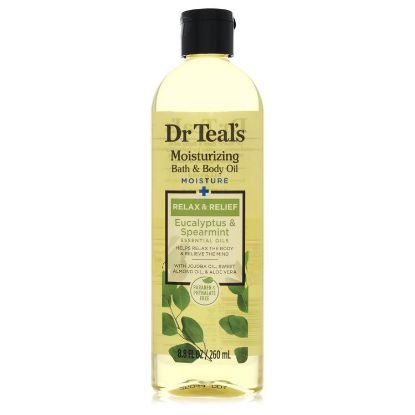 Dr Teal's Bath Additive Eucalyptus Oil by Dr Teal's Pure Epson Salt Body Oil Relax & Relief with Eucalyptus & Spearmint 8.8 oz for Women