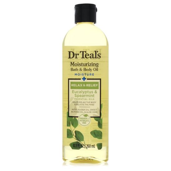 Dr Teal's Bath Additive Eucalyptus Oil by Dr Teal's Pure Epson Salt Body Oil Relax & Relief with Eucalyptus & Spearmint 8.8 oz for Women