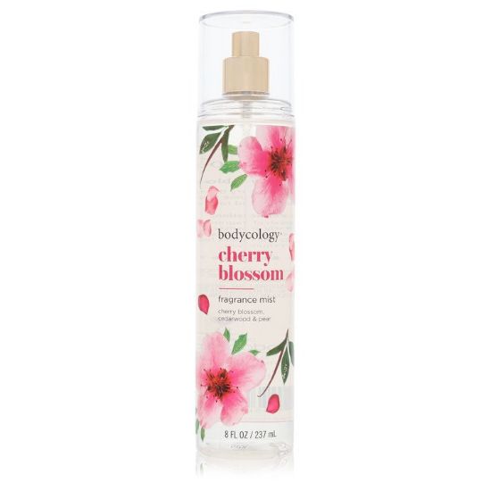 Bodycology Cherry Blossom Cedarwood and Pear by Bodycology Fragrance Mist Spray 8 oz for Women