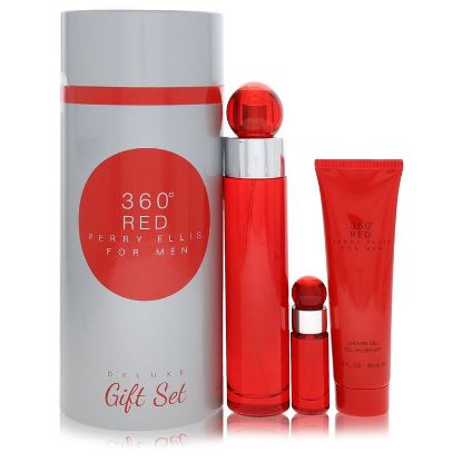 Perry Ellis 360 Red by Perry Ellis Gift Set -- for Men