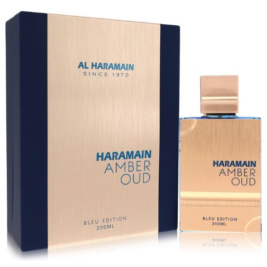 Al Haramain Amber Oud Bleu by Al Haramain Eau De Parfum Spray with Refillable Atomizer 6.7 oz for Men