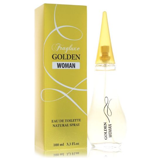 Fragluxe Golden Woman by Fragluxe Eau De Toilette Spray 3.3 oz for Women